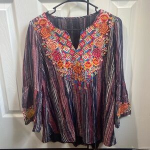 Floral 3/4 sleeve top